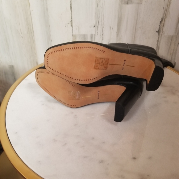 Dolce Vita Black Davey Leather Knee High Boots - Picture 5 of 9